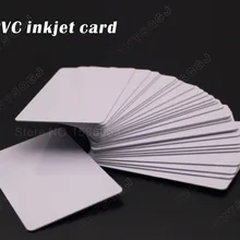 Хорошее качество 100 шт./лот для струйной печати Пустая карточка из ПВХ для принтера Epson, для принтеров Canon