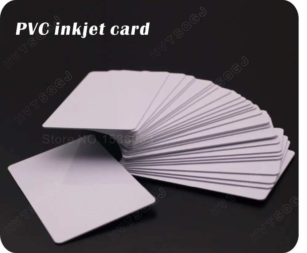 

Good quality 100pcs/lot Inkjet Printable blank PVC card for Epson printer, for Canon printer