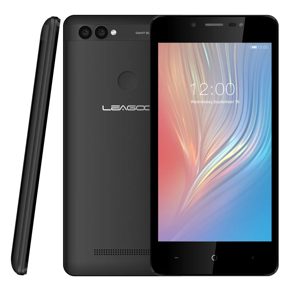 Leagoo power 2 смартфон Android 8,1 ОЗУ 2 Гб ПЗУ 16 Гб Две sim-карты GSM WCDMA 5," HD ips экран мобильный телефон четырехъядерный мобильный телефон - Цвет: Black