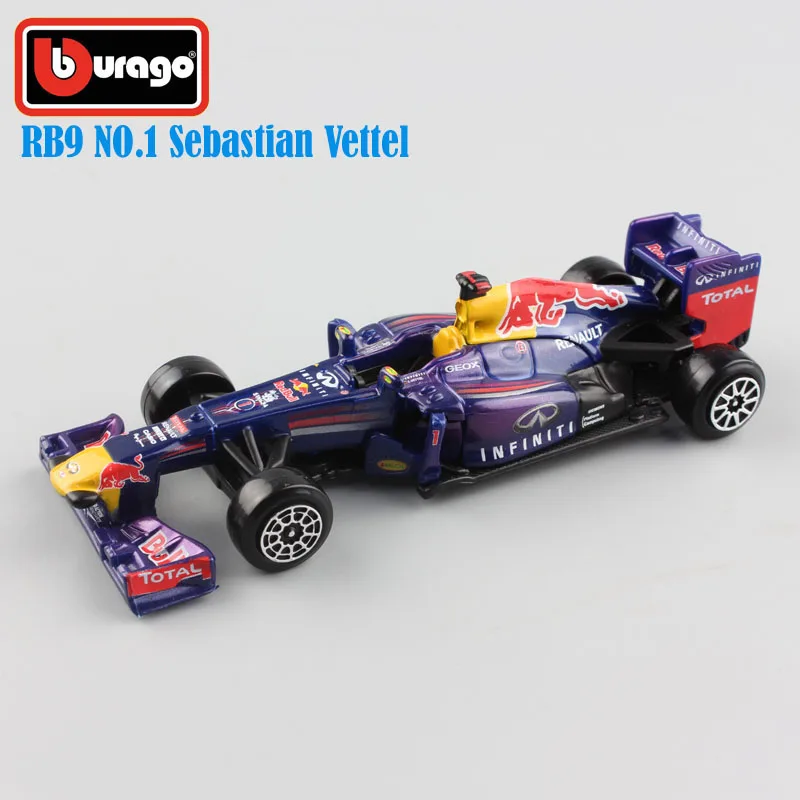 

1/43 miniature Scale child's metal diecast F1 formula 1 Infiniti RB9 red bull racing cars styling model auto toys for kids boys