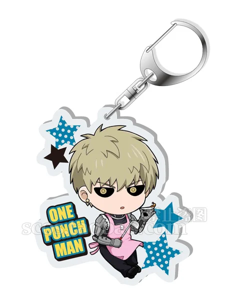 Японское аниме ONE PUNCH MAN Saitama Genos speed sonic фигурка Косплей акриловый брелок сумка