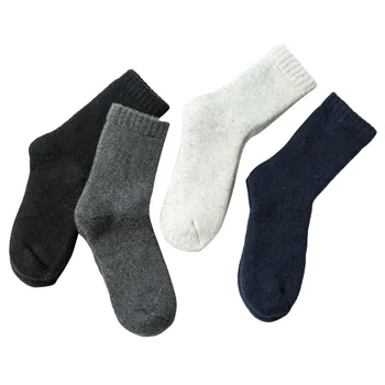

Men Thick soft wool socks winter tube terry socks solid color super thick warm snow socks