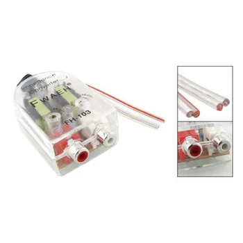 

PROMOTION! Hot Sale Plastic Car High to Low Impedance Converter Speaker to RCA Line