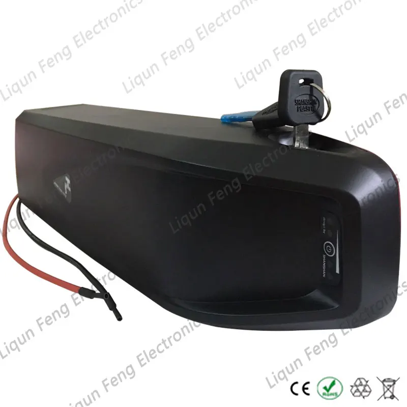 Discount US EU No Tax Hot Sales 48V 14AH 1000W use Sanyo cell Battery Lithium Battery for Electric Bike New Bottle Battery + 2A charger 9