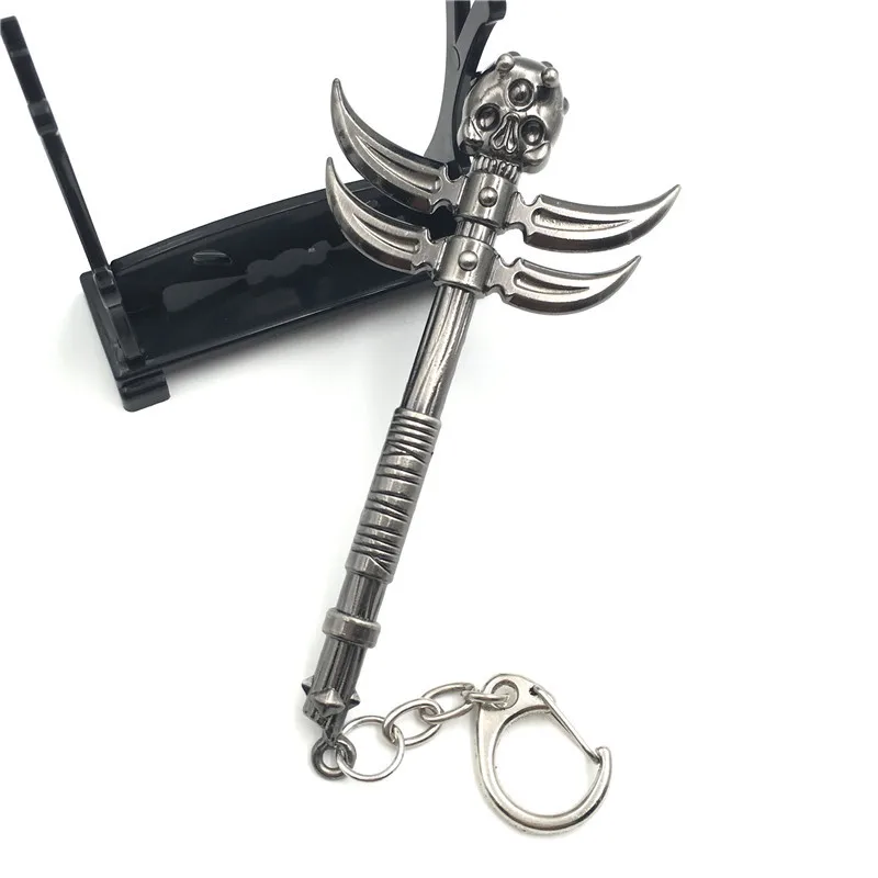 KANG TUO игра WOW 12 см оружие Модель Frostmourne Lich король голова льва меч яйцо нож брелок для ключей для игры подарки для влюбленных - Цвет: M