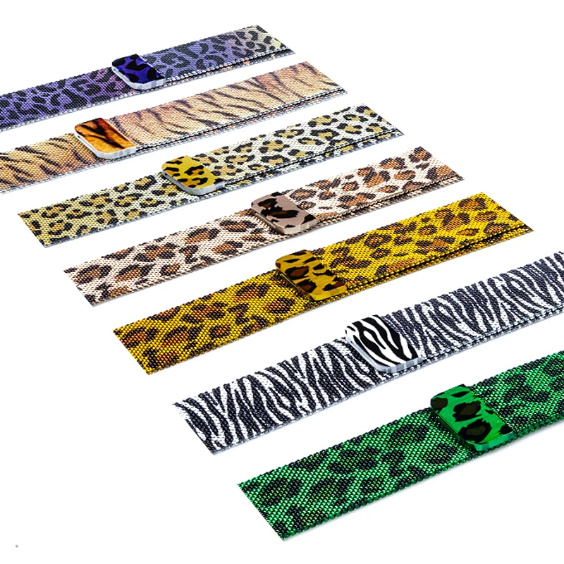 

Leopard zebra woman Milanese Watchband For Apple Watch band 42mm 38mm Iwatch 4/3/2/ 44mm 40mm Correa Strap link Bracelet Wrist