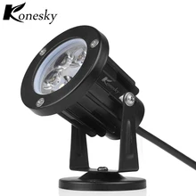 Konesky 5 Вт Светодиодный газон уличный светильник освещения 12 V легко Установка светодиодные лампы газон лампы на солнечных батареях Водонепроницаемый IP65 для сада снаружи двор