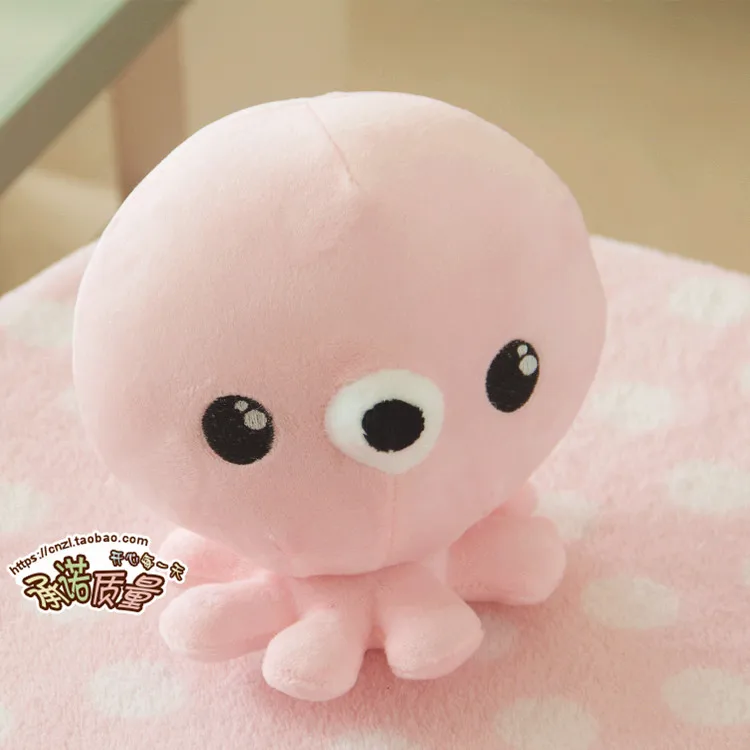Pink Plush Octopus