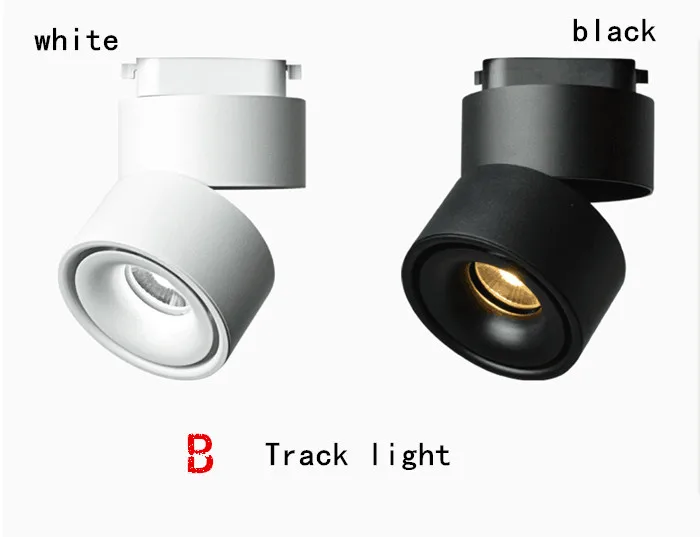 Luzes de Teto Lâmpadas de Teto de Led Graus de Rotação Luzes da Trilha Luz de 360 Dimmable Levou 12 w Superfície Montado Spot 1 Pcs Cob 12 Teto de LED Spot Luz de 360