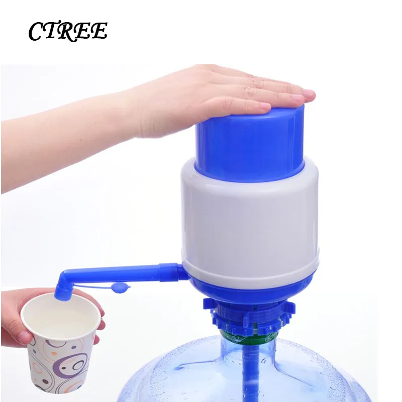 

CTREE 1Pcs Portable Bottled Sailor Pressure Pump Water Pressure Equipment Home Office Camping Hand Pressure Water Dispenser C724