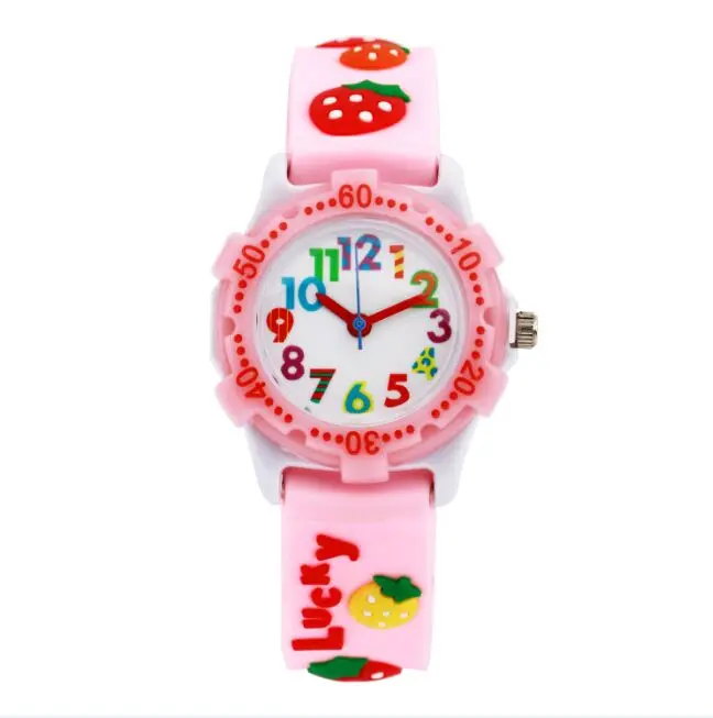High quality Fashion Casual strawberry Brand Quartz Wrist font b Watch b font font b Children
