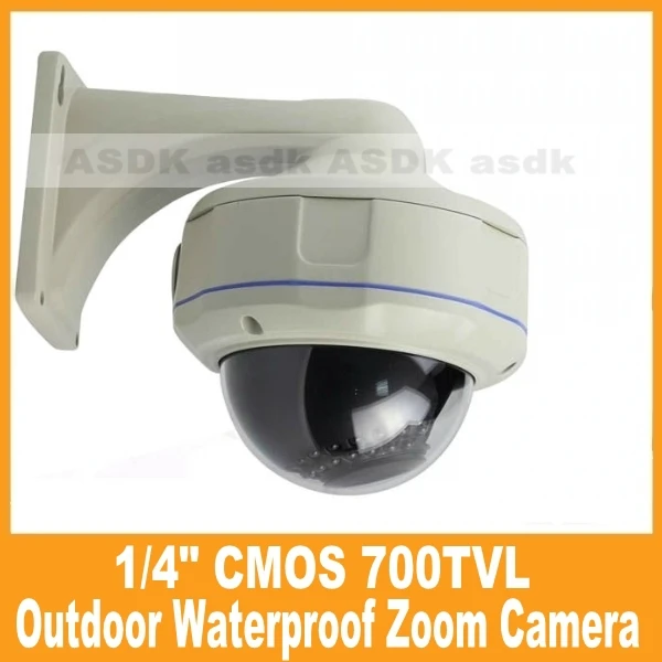  Vandal proof Waterproof Outdoor Surveillance 2.8-12mm Zoom Camera Security 700tvl 1/4 COMS 