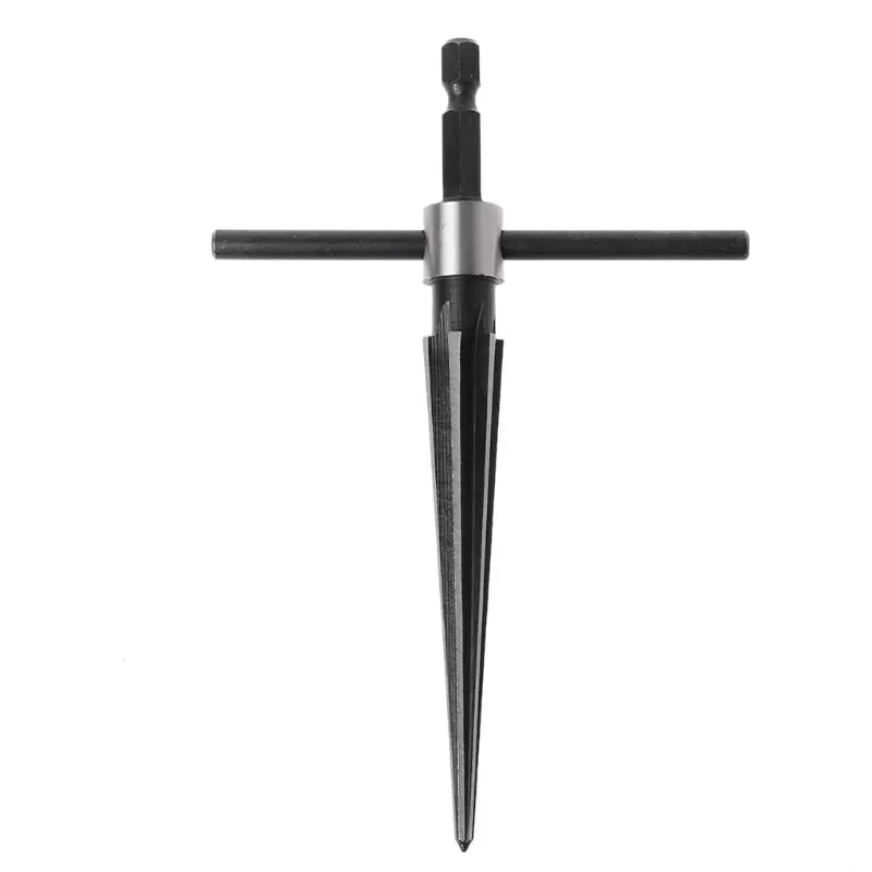 3-13mm Bridge Pin Hole Hand Held Reamer T Handle Tapered 6 Fluted Chamfer Bit Reaming Woodworker Core Drill Cutting Tool hand reamer,hss reamer,steel reamer tools,cobalt reamer,carbide reamer,tube reamer