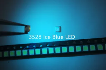 

500pcs 3528 ice blue smd led Plcc-2 smd 3528 led 1210 ice blue water clear blue led 3.5*2.8*1.9mm