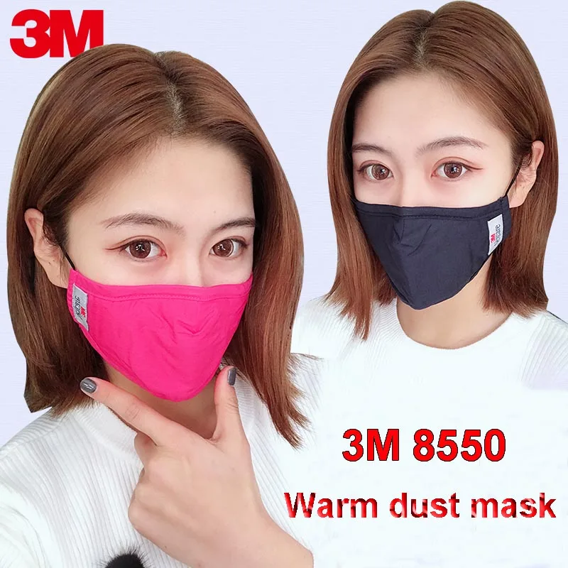 

3M 8550 Warm dust mask fashion Outdoor activities Protective mask Comfortable Breathable Riding Run Breathing mask