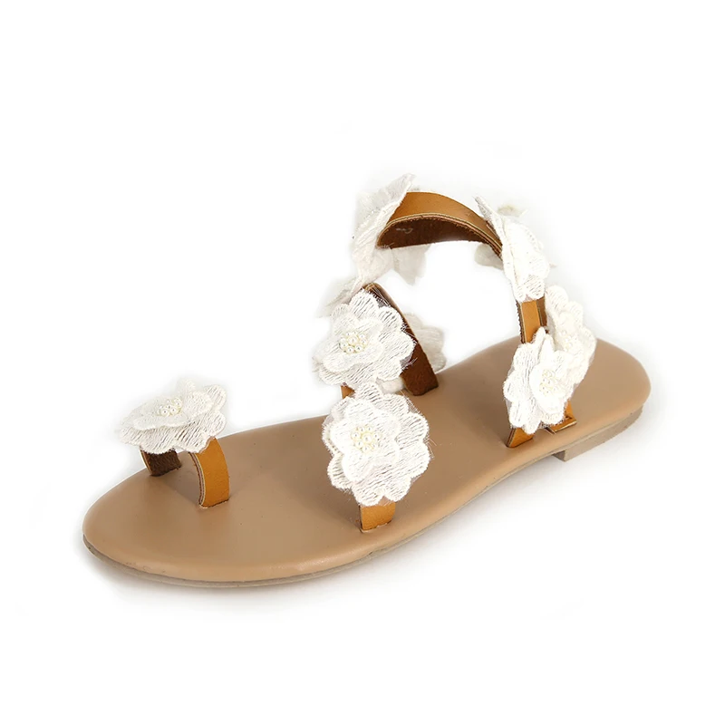 

plardin flower leisure casual shoes summer big size 35-43 sandals fashion flat with sllip on women's shoes sandals flip flops