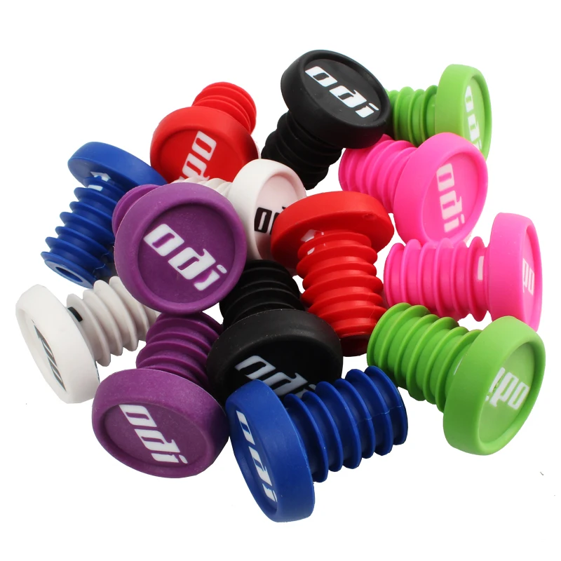

ODI MTB Bike Sliding Step Balance Handlebar Plug BMX DH FR Mountain bicycle Folding Handlebar Bar End Stopper Plug head color