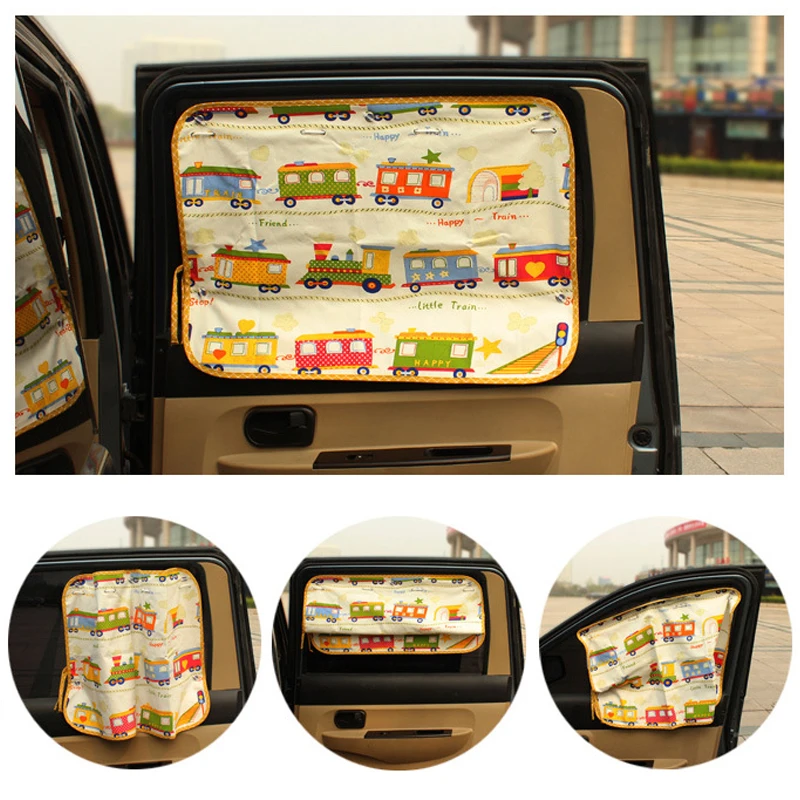 1pc 50*70cm universal Car Side window sunshade curtain Summer