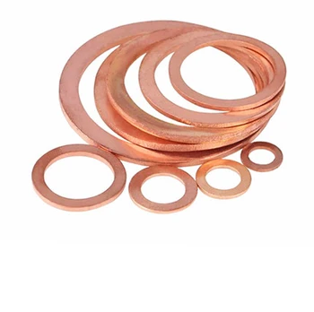 

2pcs M30 Copper gasket Cu washer Sealing gasket Boat gaskets Outer diameter 36mm-50mm thickness 2mm