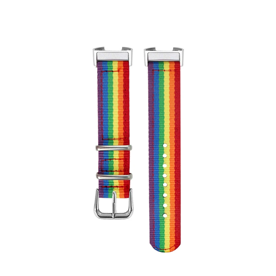 Woven Nylon Wrist Strap Watch Band for Fitbit Charge 4 Fabulous 3 Men Women | Электроника
