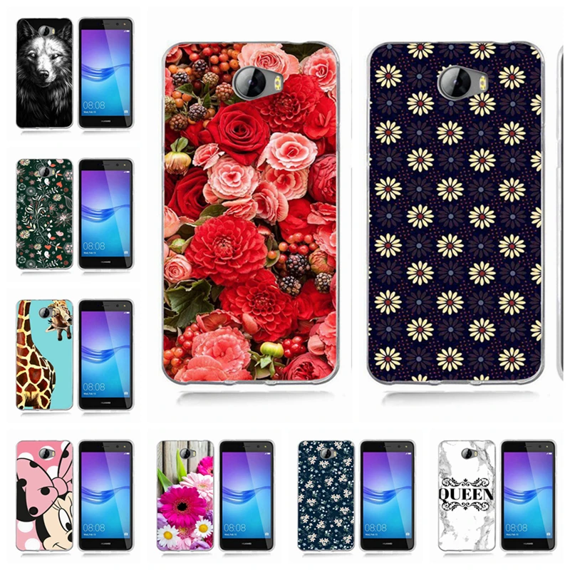 For Huawei P8 Lite Y5 ii Y5ii Cover/5A LYO-L21/Y6 II Fashion Cartoon Lovers Mickey Mouse Minnie cover soft TPU silicon case A800 |