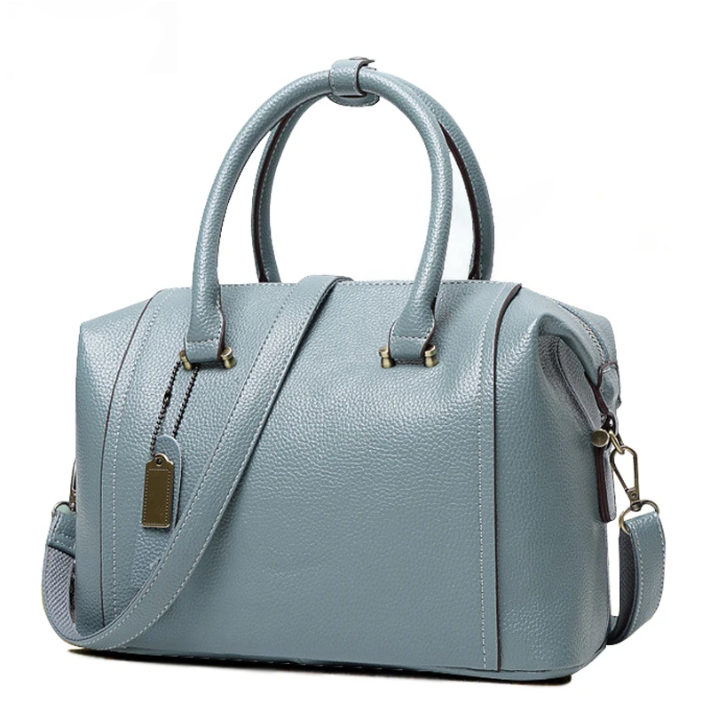 

ladies real Natural Cowhide cow leather bags genuine leather pillow shoudler bags handbags for women female red blue pink black