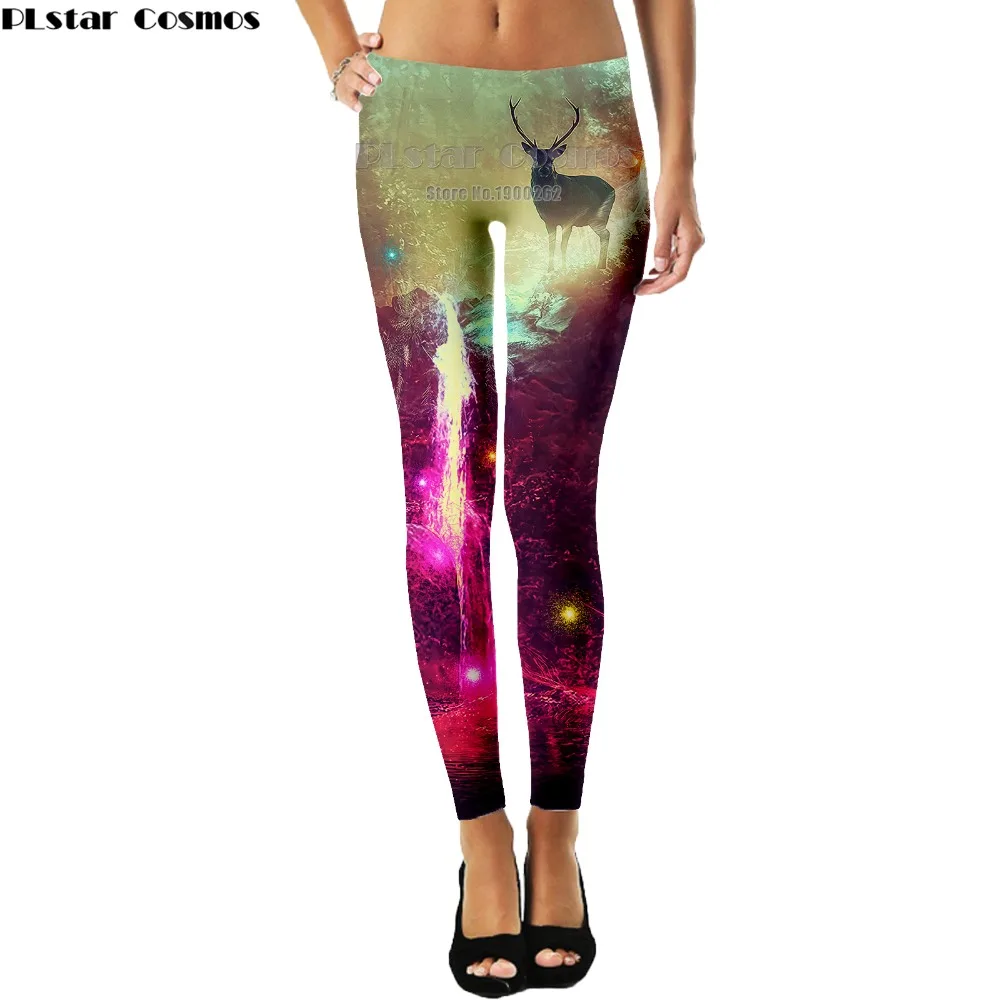 PLstar Cosmos Animal style deer cute natural scenery Leggings Popular Brand 3D Full Print Women New Style drop shipping PLstar Cosmos Animal style deer cute natural scenery Leggings Popular Brand 3D Full Print Women New Style drop shipping