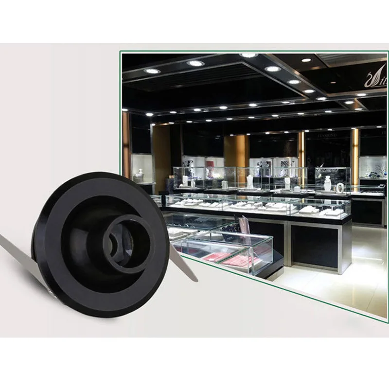 Dimmable LED Spotlights led ceiling Down lights Silver Black 1W 3W Light bulbs for cabinet counter showcase AC110V 220V led downlight led spotlight