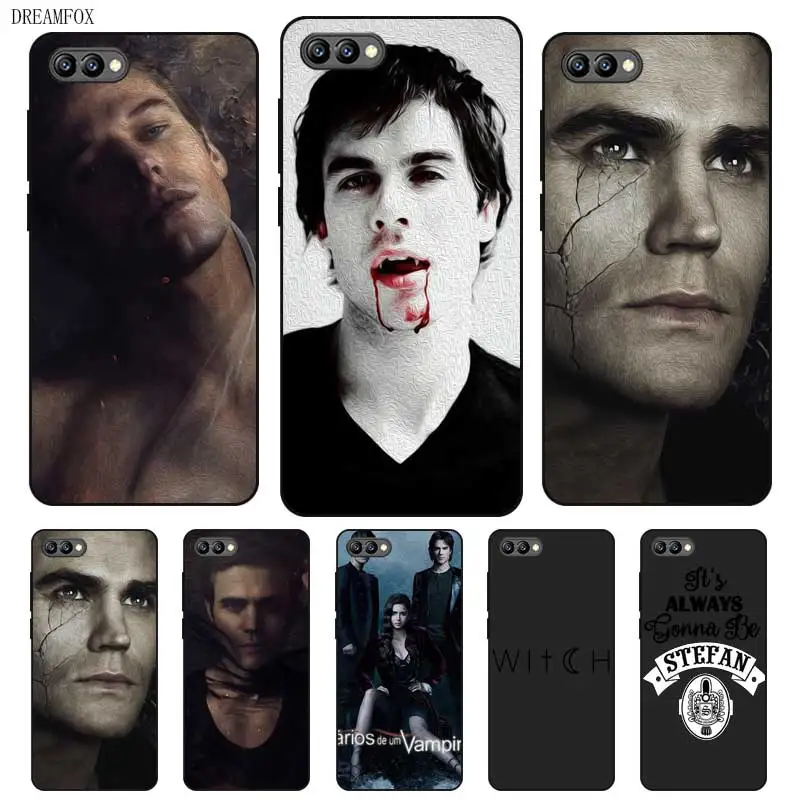 N452 Vampire Diaries Black Silicone Case Cover For Huawei Honor 8C 8X 9 10 20i V10 V20 Note10 Max Lite Magic2 |