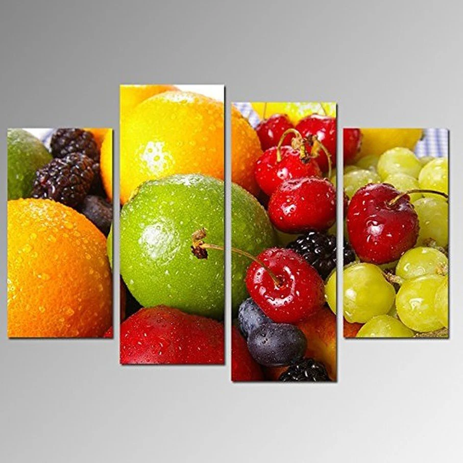 4Panel canvas print still life fruit canvas art framed modern poster