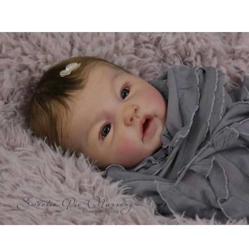 

New Arrival 20'' Soft Silicone Vinyl Reborn Baby Doll Kits Unfinished Realistic Doll Model Head And Full Limbs Doll Accessories