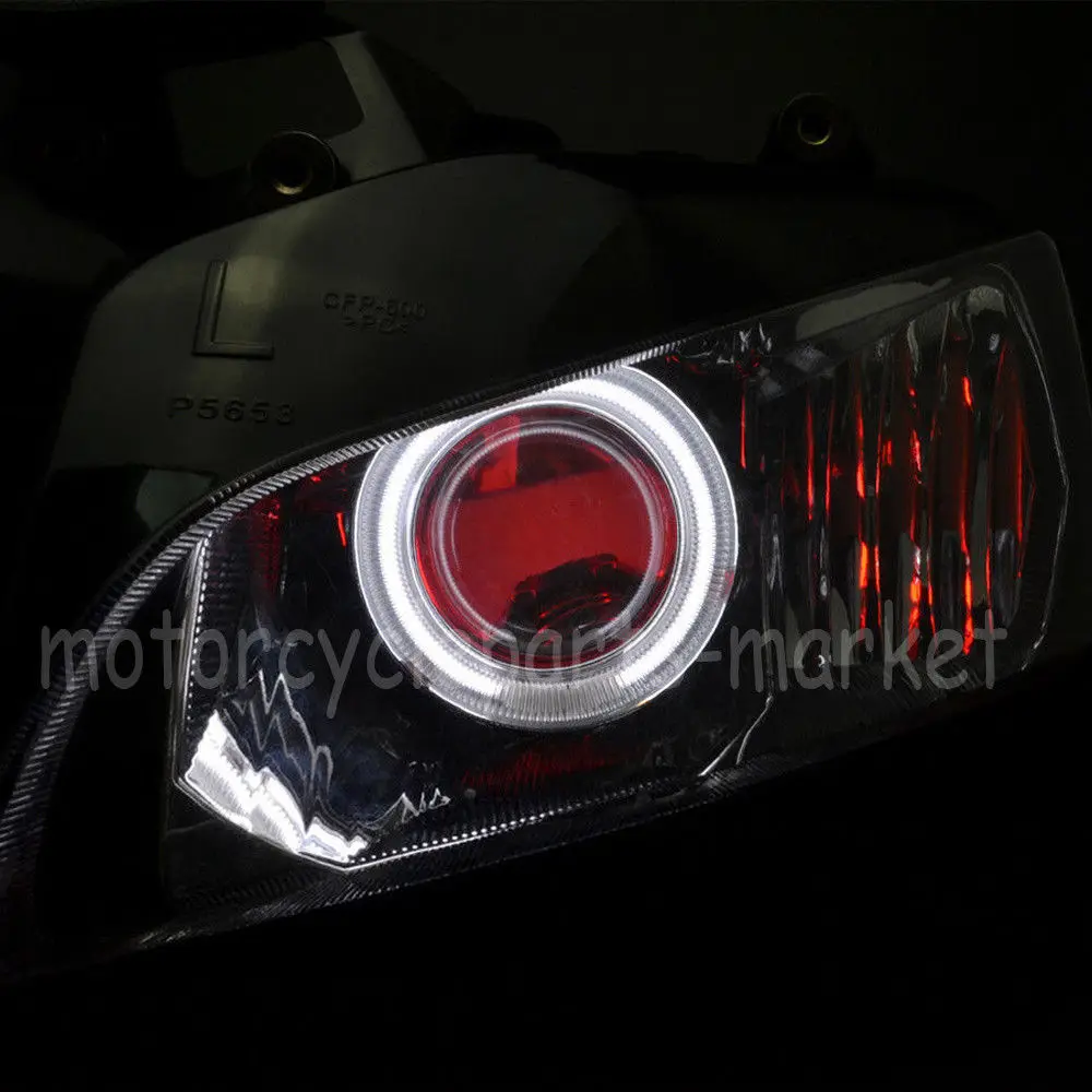 Мотоцикл Проектор фар красный ангел демон глаз в сборе для Honda CBR600RR CBR600 RR CBR 600 RR 2003 2004 2005 2006