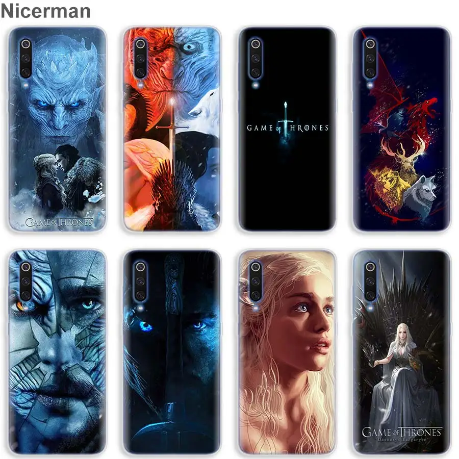 

coque for Xiaomi Redmi S2 GO Mi 8 9 Redmi 5 5A 6 6A Note 5 6 7 Game Thrones Wolf case Soft TPU Silicon Cover cases