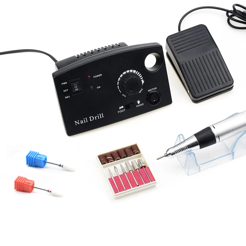 

30000RPM Pro Electric Nail Drill Machine for Manicure Pedicure Kit Electric File with Cutter Nail Drill Art Polisher Tool Bit