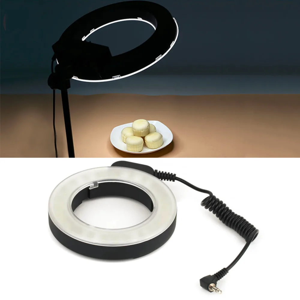 

Professional Round 48 LED Ring Flash Light Photography For Canon For Nikon For Sigma Vedio Camera Lens dropshipping