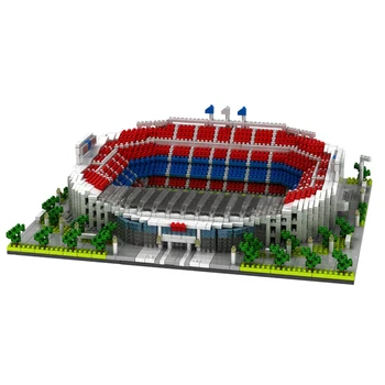 

World Great Football stadium Field model building kits blocks Brick NO compatible architecture Club Cup Children kids Toy