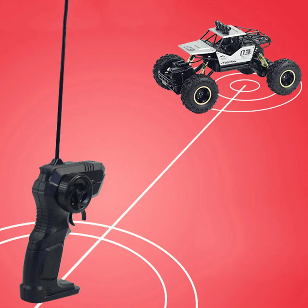 

Rc Car Toy Car Remote Control Boys Portable Mini Battery-Operated Rock Silver Alloy 2.4G Electronic Model Black