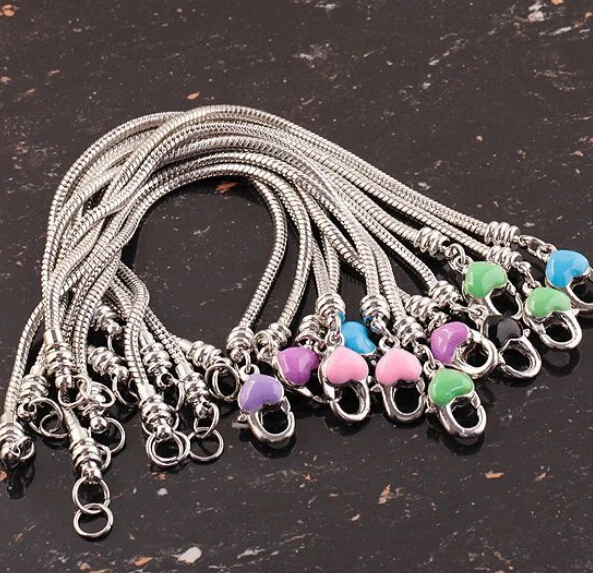

PICK Fashion Multi-length Snake Bracelet Fit European Charm DIY making 3pcs one lot