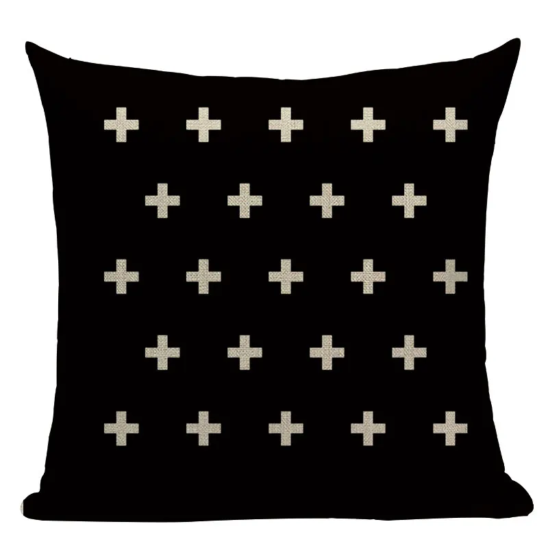Высокое качество геометрический простой стильный чехол для подушки для дома Чехол полоса волна точка Подушка дропшиппинг Пледы Подушки - Цвет: L329-9