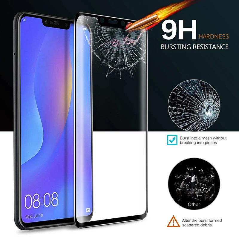 Закаленное стекло 9D для Huawei P Smart 2019 пленка magic 2 Nova 4 3i полное покрытие Защита