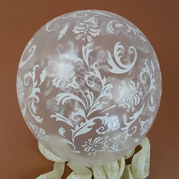 

50pcs/lot 12 inch High quality Transparent printing balloon celebration party decoration wedding suppliese