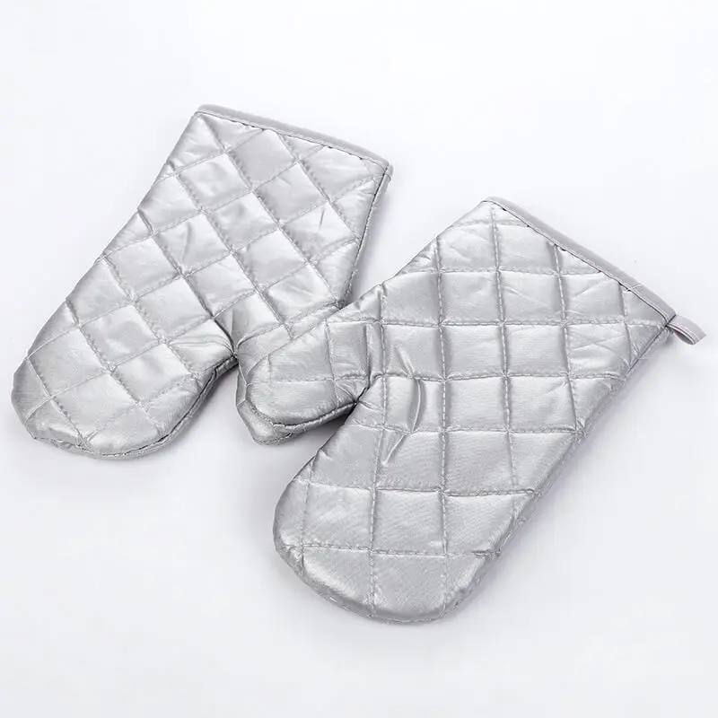 

Insulated Microwave Oven Gloves Heat Resistant Non-slip Durable Tool Cotton Gloves 1 Pair Baking Gloves For Barbecue Kitchen New