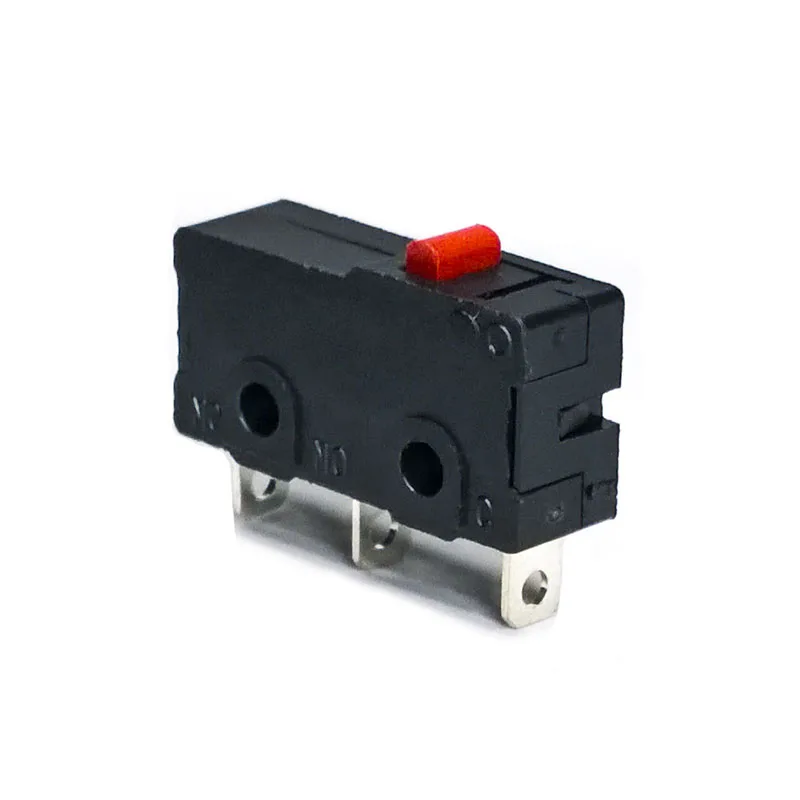 No handle 50 шт. 5style KW11 изогнутая рукоятка 250 В 5A металлический микро переключатель бутон пуссоир прерыватель кнопочный переключатель - Цвет: No handle