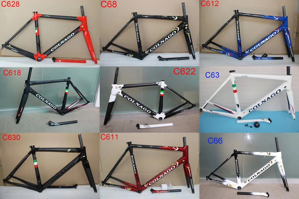 20 цветов C60 карбоновая рама для шоссейного велосипеда из углеродного волокна XXS XS s m l xl углеродная рамка велосипеда