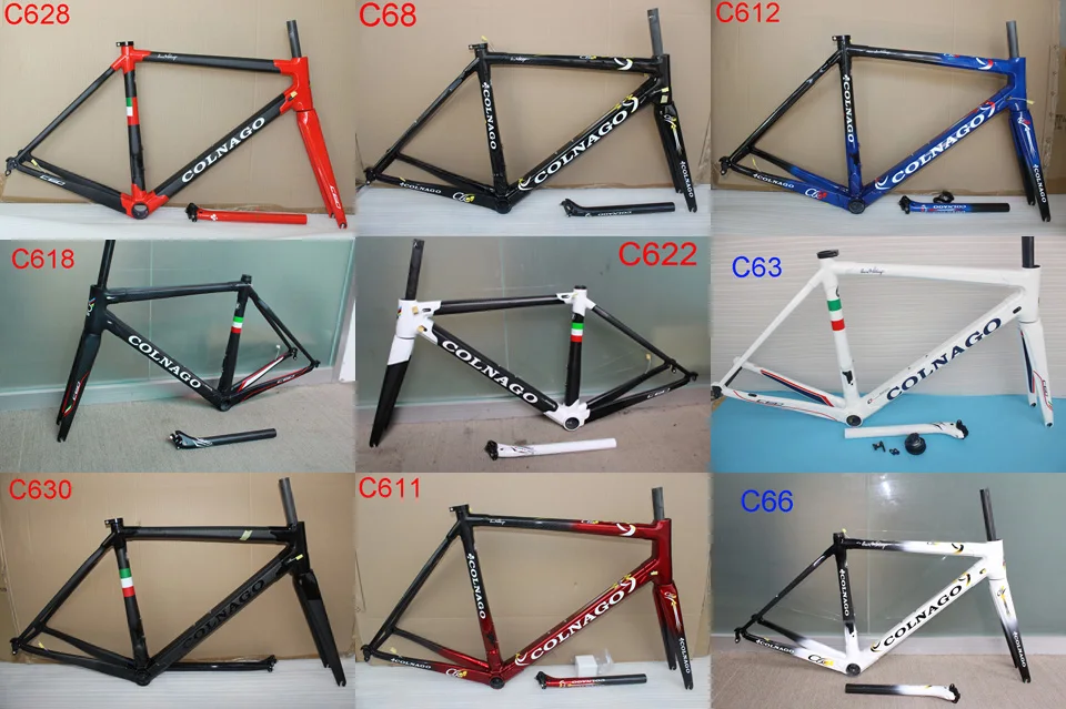 Карбоновая рама для дорожного велосипеда C60 20 цветов углеродное волокно XXS XS S M L XL