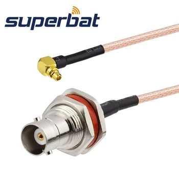 

MMCX male RIght Angle to BNC female bulkhead with O-ring pigtail cable RG316 20CM