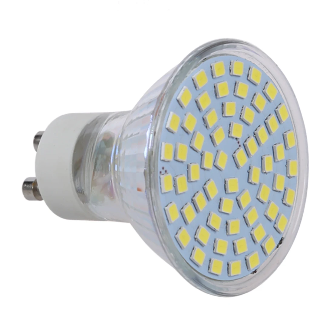 Новый стиль 10x5 Вт GU10 3528 SMD 60 светодиодный чистый белый 6500 К пятно света лампы 220 В Новый