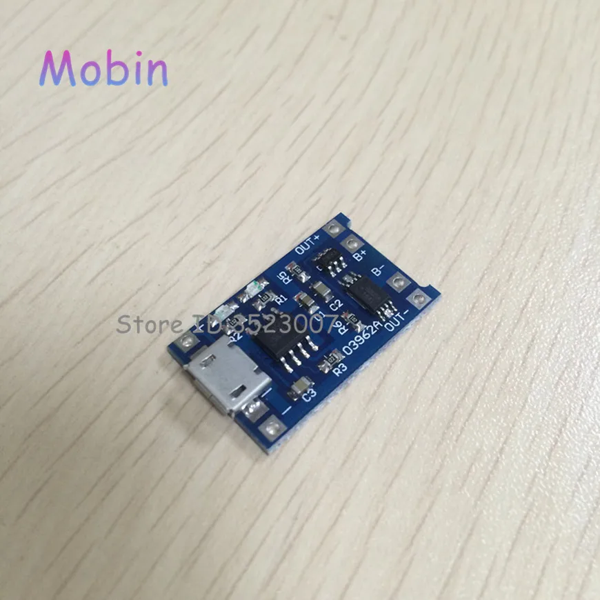 100 шт./лот 5 в 1A Micro USB 18650 литиевая батарея зарядная плата модуль зарядного