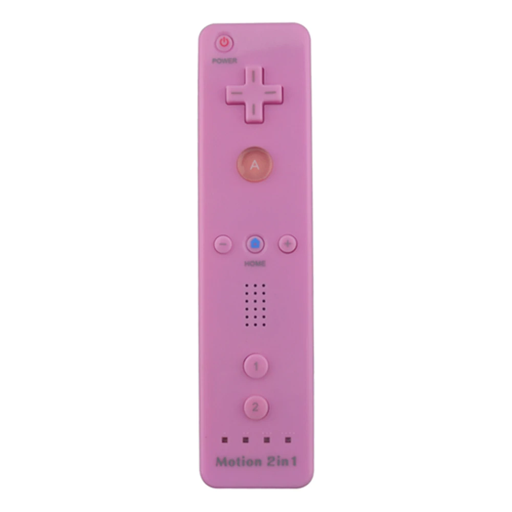 

10PCS 2 in 1 Built in Motion Plus Remote Controller Pink Wireless Gamepad for W-i-i Console Game Joystick