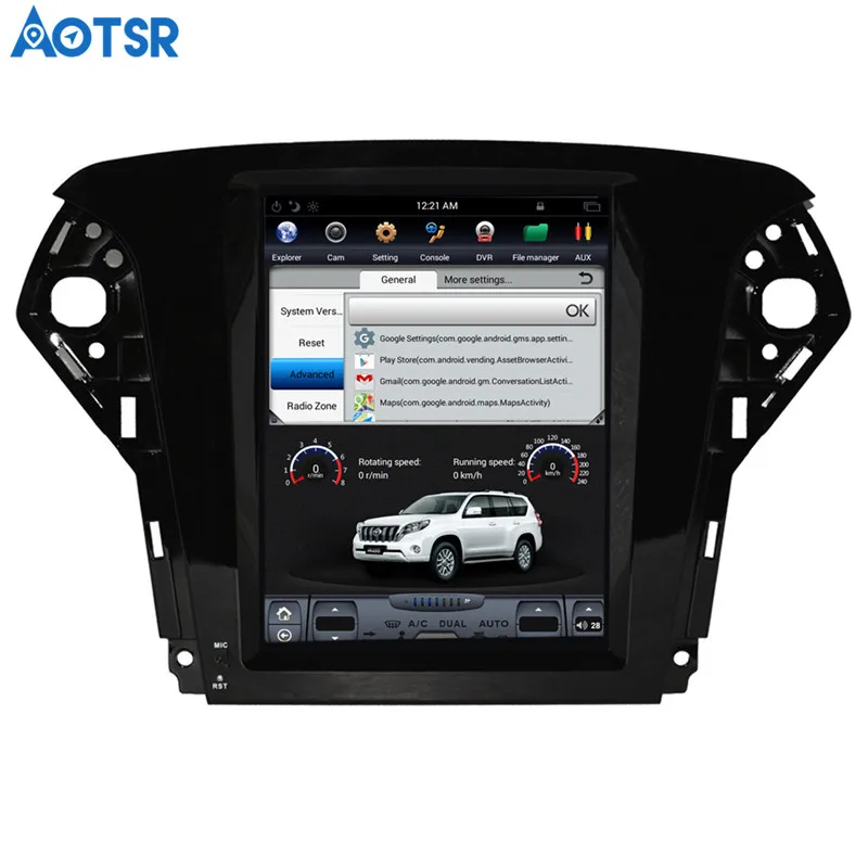 Excellent Big Screen pure Android Tesla style Car DVD Player GPS Navigation For Ford Mondeo 2007-2012 Auto navi stereo headunit multimedia 6